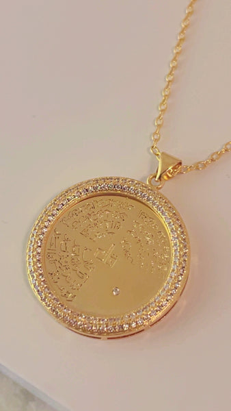 Luxury 18K Gold Plated 3 Ayat Necklace