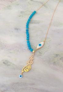 High Quality Gold Plated Mashallah Necklace