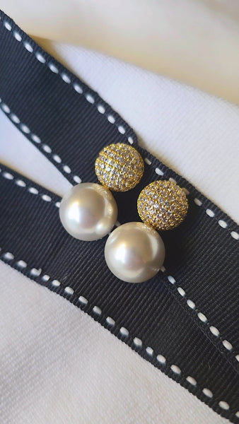 Trendy Minimalist Fashion Pearl Earrings for Women - Subtle Elegance & Versatile for everyday use (Copy)