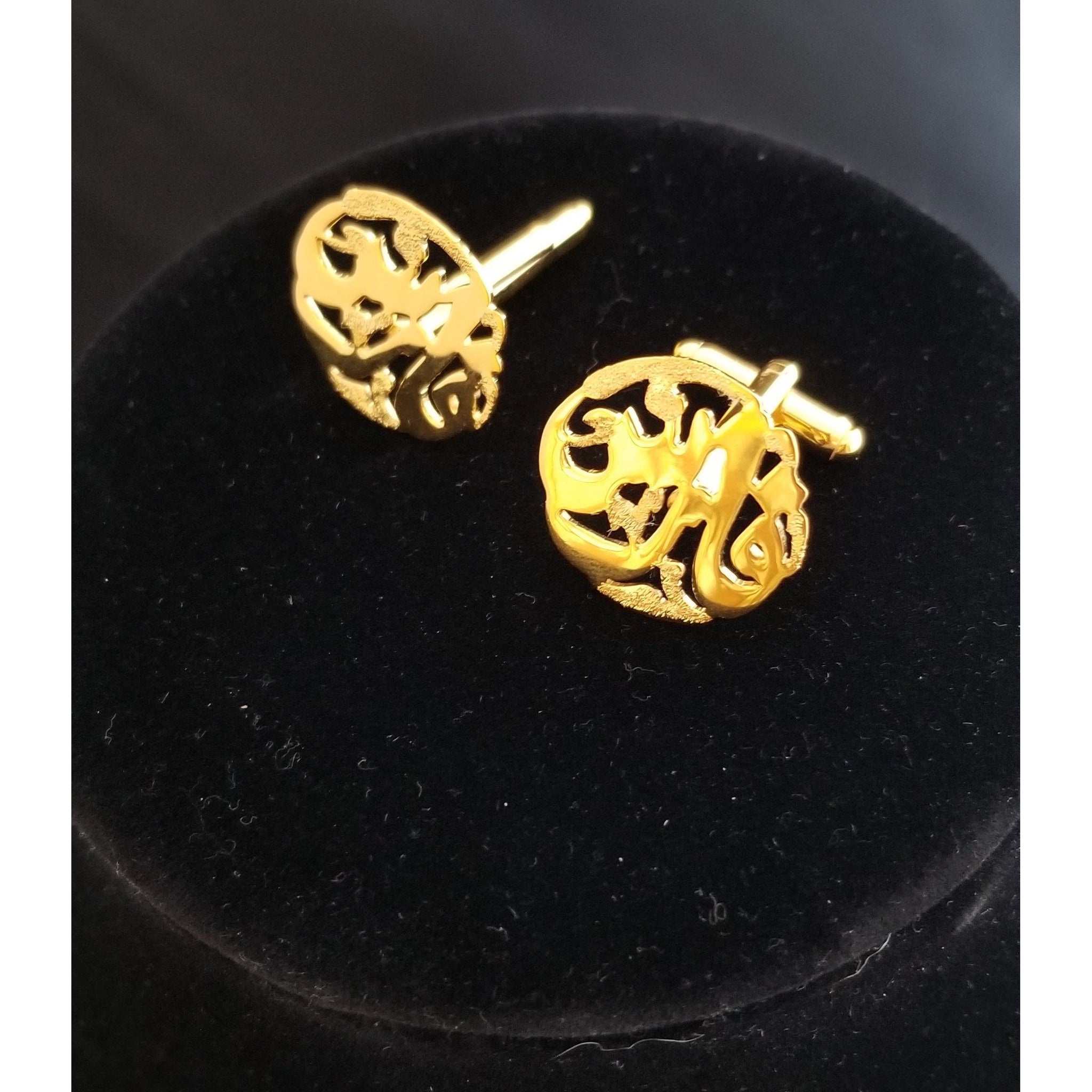 Customized Gold Plated 21K Cufflinks