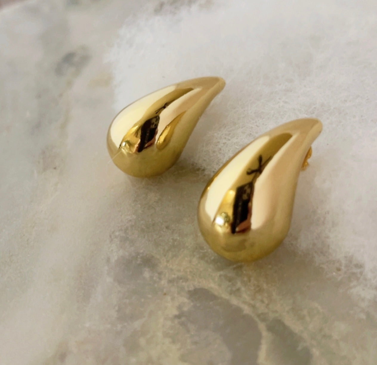 High Quality 18K Gold Plated Water Drop Earrings