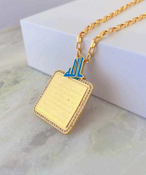 Luxury Alkurse Ayah 18k Gold Plated Necklace
