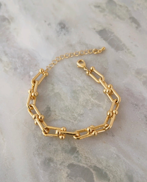Designer Brand 18K Gold Plated Bracelet