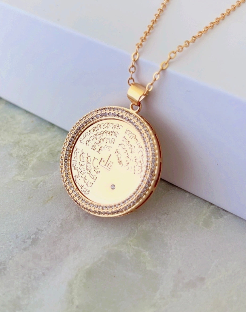 Luxury 18K Gold Plated 3 Ayat Necklace