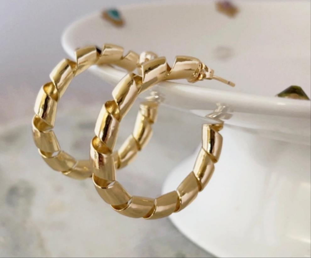 Trendy Minimalist Fashion Gold Plated Earrings for Women - Subtle Elegance & Versatile for everyday use