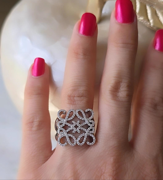 Luxury 18K Gold Plated Vantage  Ring in Silver
