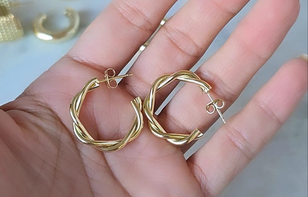 Trendy Minimalist Fashion Gold Plated Earrings for Women - Subtle Elegance & Versatile for everyday use