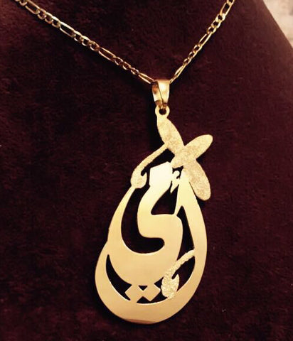 Customized 21K Gold Plated Mother Necklace