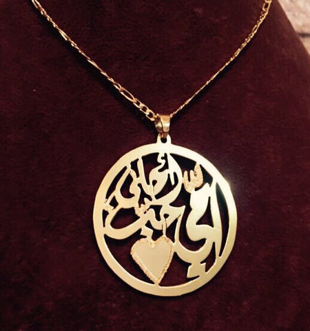 Customized 21K Gold Plated Mother Necklace