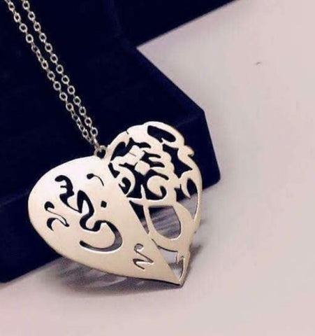 Customized Gold Plated 21K Double Name Necklace