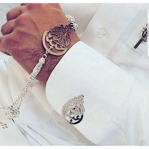 Customized 2 Pieces Gold Plated 21K Men Set