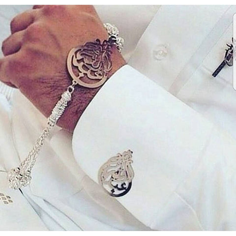 Customized 2 Pieces Gold Plated 21K Men Set