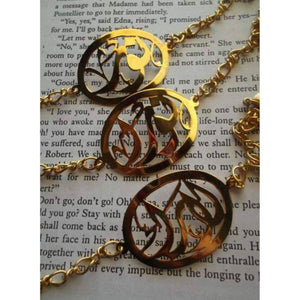 Customized 21K Gold Plated Single Name Bracelet