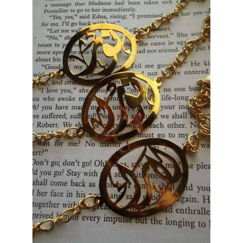 Customized 21K Gold Plated Single Name Bracelet