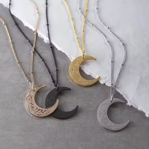 Moon Stainless Steel Necklace