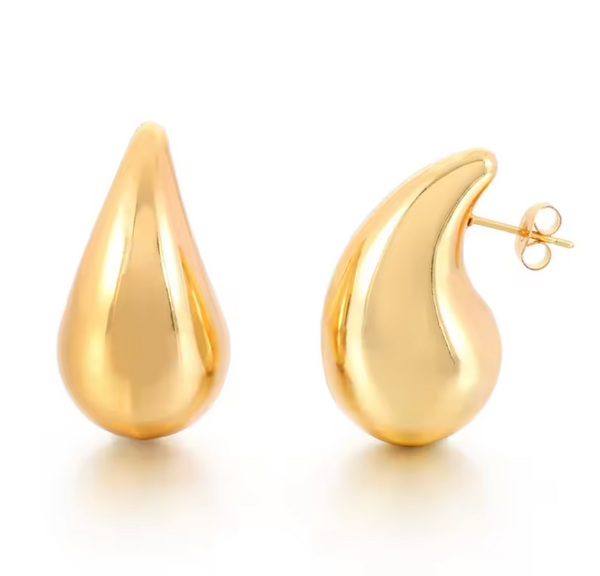 High Quality 18K Gold Plated Water Drop Earrings