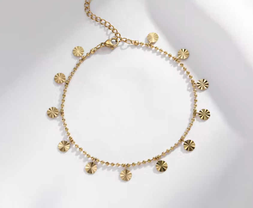 High Quality 18K Gold Plated Anklet