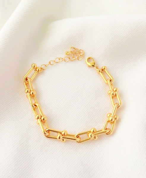 Designer Brand 18K Gold Plated Bracelet
