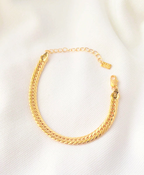 Trendy Gold-Plated Snake Bracelet Unisex Tarnish-Free Lightweight Hypoallergenic Elegant Wrap Design for Everyday Wear