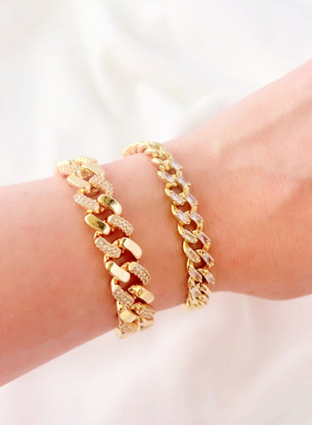 Luxury 21K Gold Plated Chain Bracelet