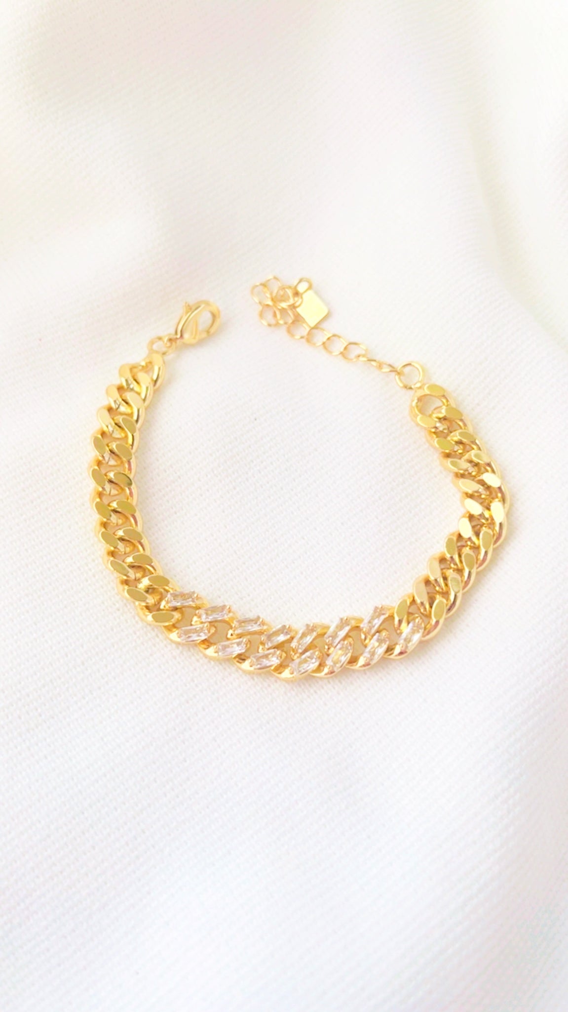 Luxury 21K Gold Plated Chain Bracelet