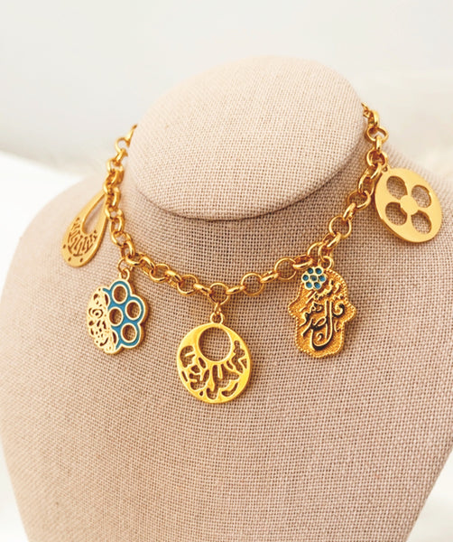 Luxury 21K Gold Plated Chain Bracelet